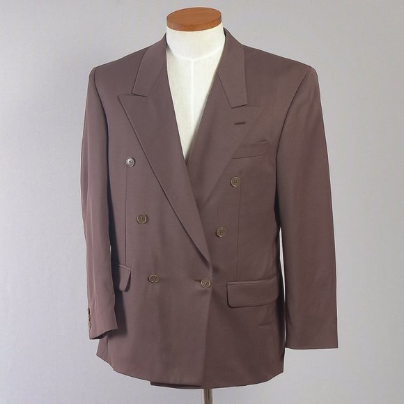 Lorenzo Latini Men's Coat Blazer Brown 44R - Picture 1 of 9